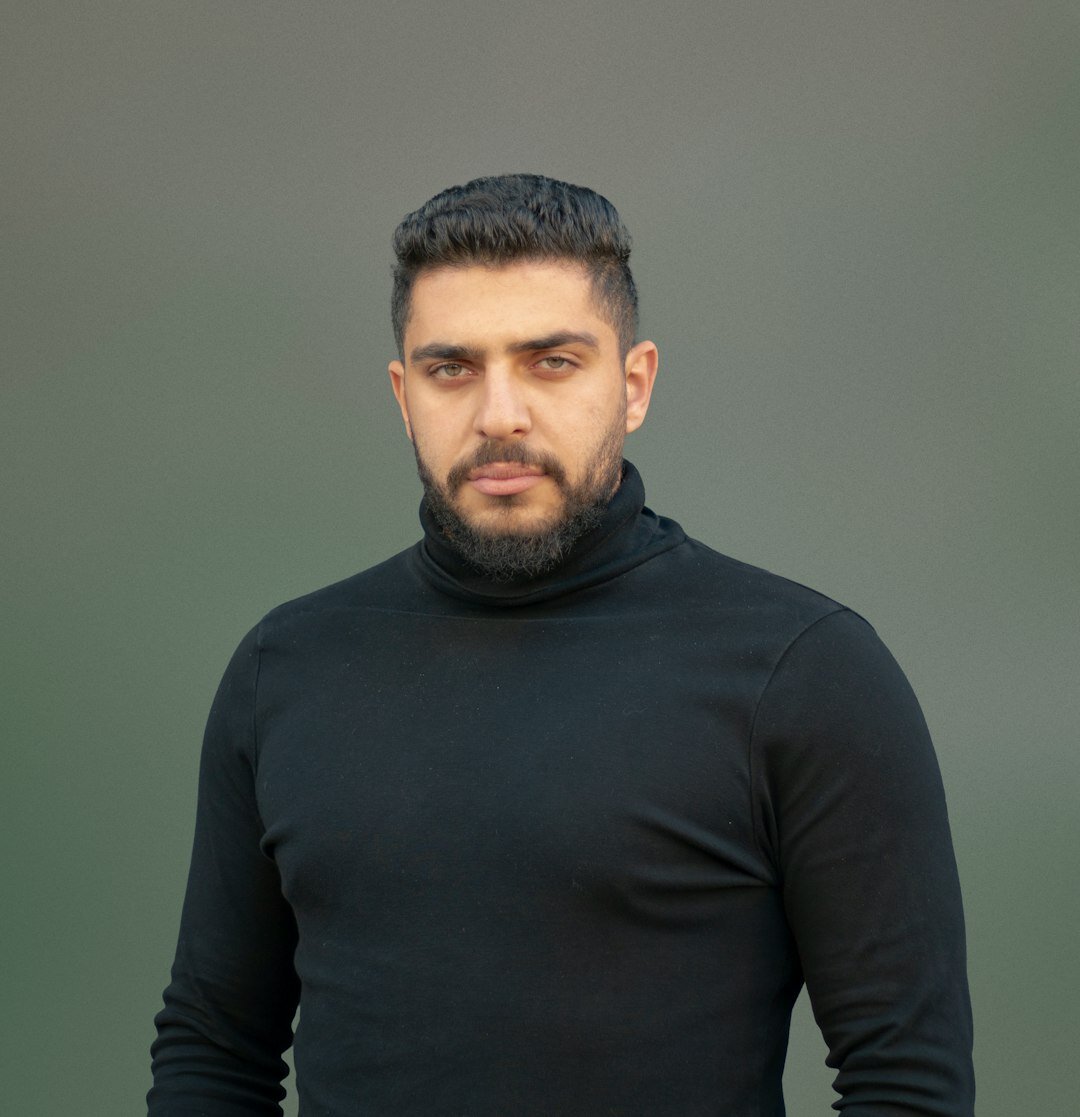 Professional Turkish male journalist portrait